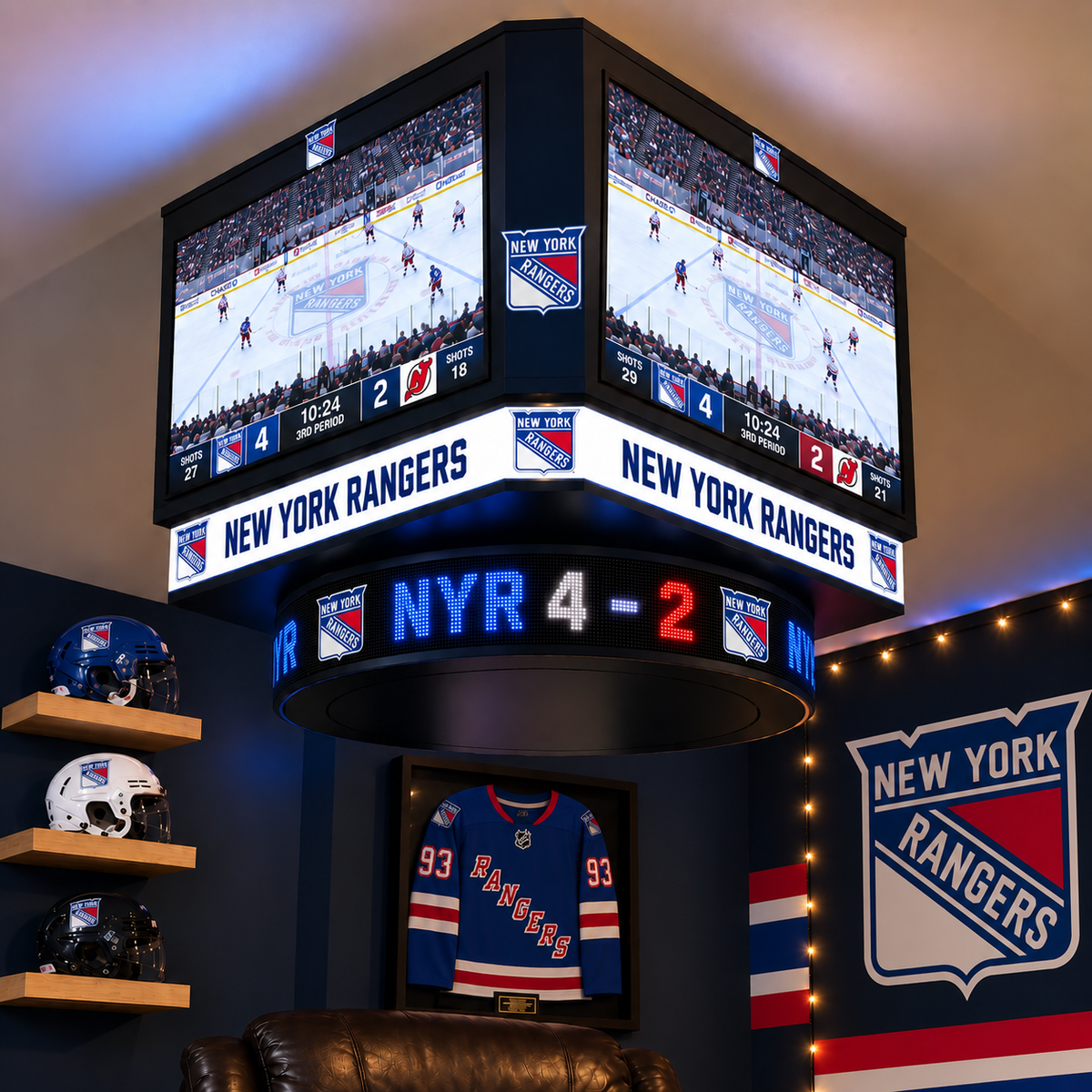 PREORDER - New York Rangers LED Jumbotron
